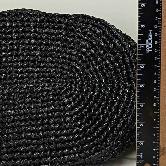 Balenciaga Women's Large Le Cagole Panier Black Raffia Tote Bag (MSRP $1,750) - Picture 10 of 13